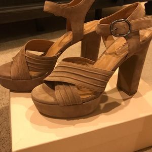 Beautiful suede heels brand new